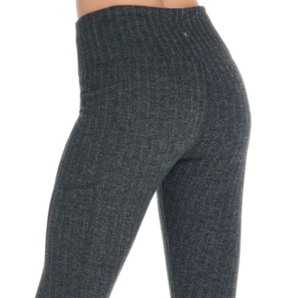 RUN HERRINGBONE JACQUARD WARM LEGGING